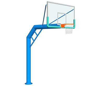 單臂圓管籃球架-695